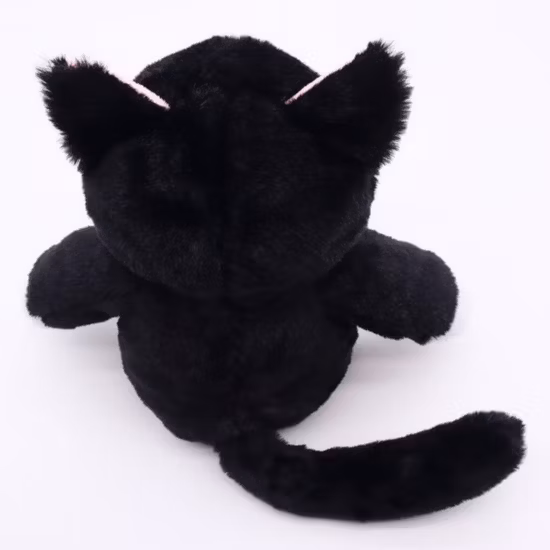 귀여운 살아있는 집 동물 고양이 장난감 24cm (H) 회색 앉아 고양이 플러시 부드러운 인형 장난감 어린이를위한