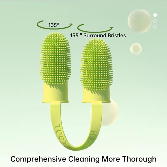 개 치아 청소 도구 애완 동물 손가락 칫솔 애완 동물 제품